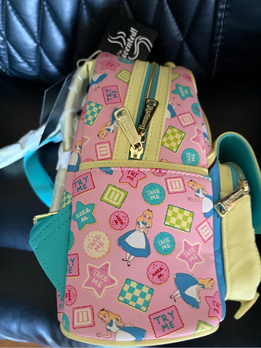 Loungefly Disney Alice in Wonderland Cookies Mini Backpack Cookie Scented